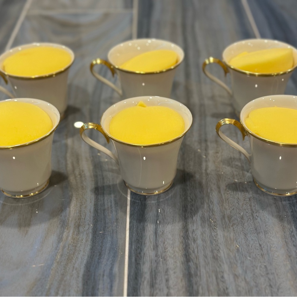 LENOX ETERNAL Coffee Cups Dimension 3" Footed Gold Trim Fine China Lot of 12